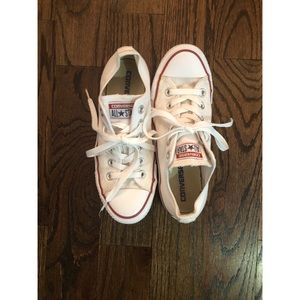 White converse all star low tops